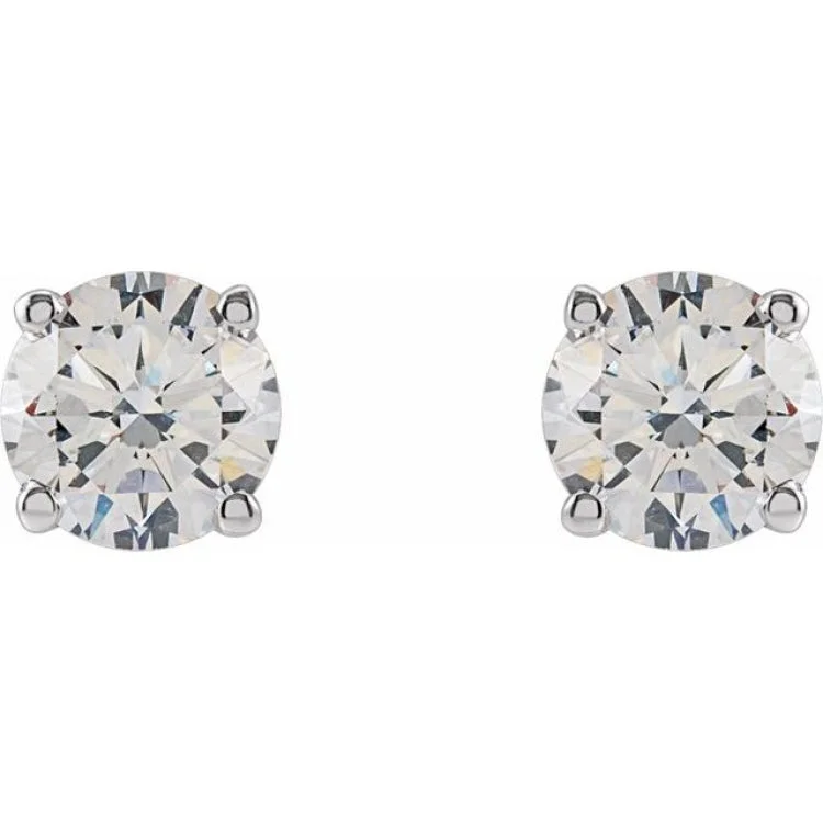 drop earrings for women-14K White 3/4 CTW Lab-Grown Diamond Stud Earrings