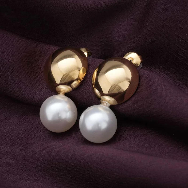 classic earrings for women-Vintage Pearl Drop Earrings