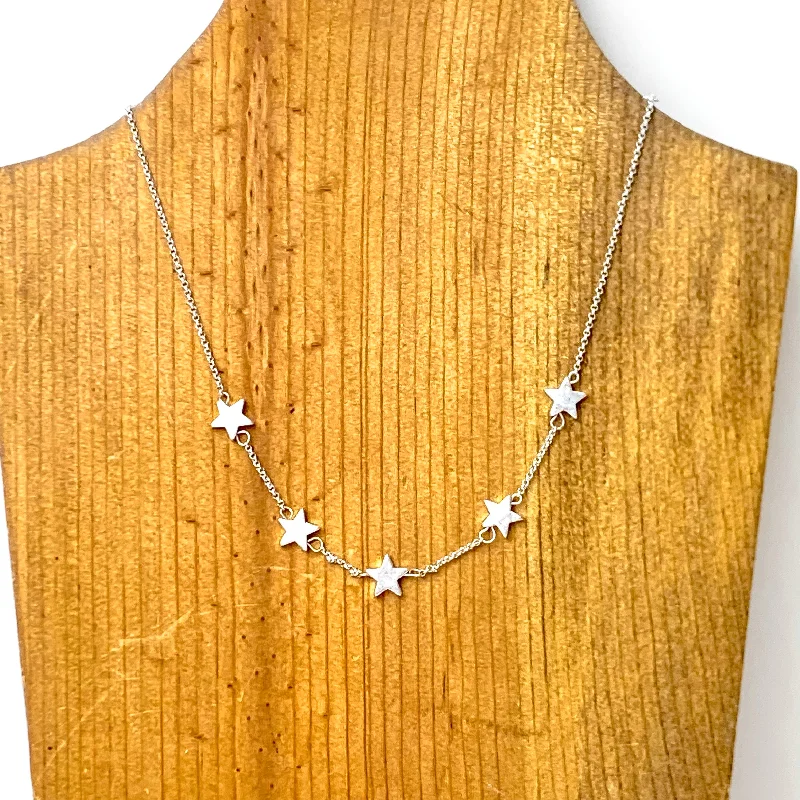 silver necklaces for women-Silver Star Necklace