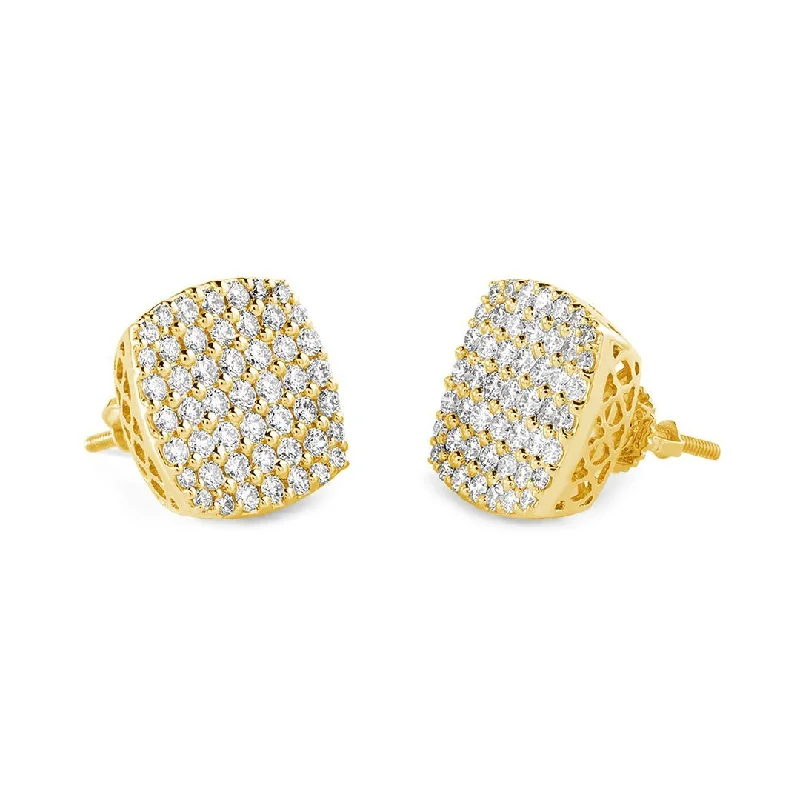 pearl stud earrings for women-Centurian Pave Earrings