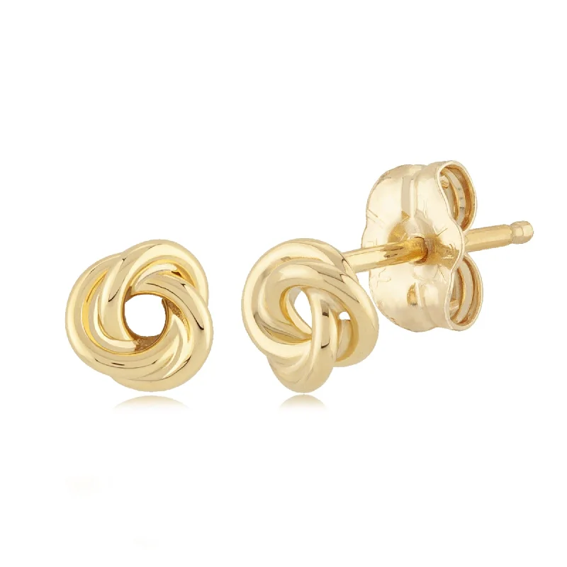 antique earrings for women-14KG Sm. Love Knot Earrings