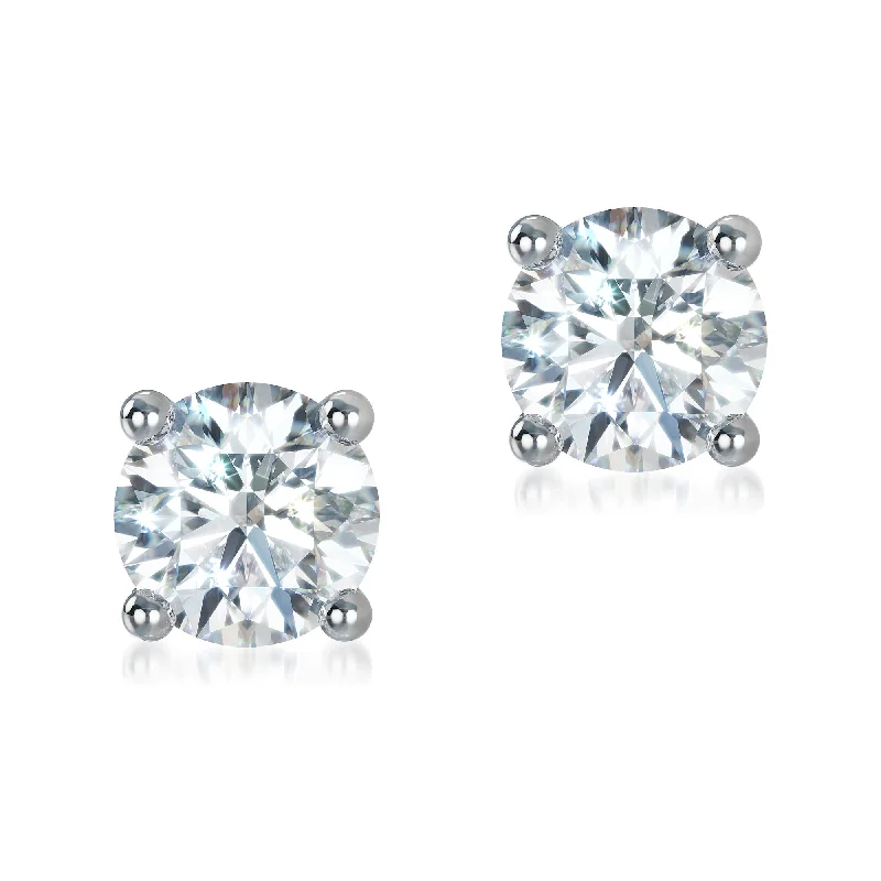 drop earrings for women-Lab Grown Diamond Stud Earrings