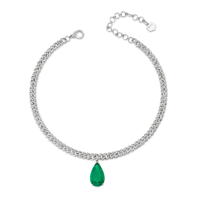 White Gold/Emerald