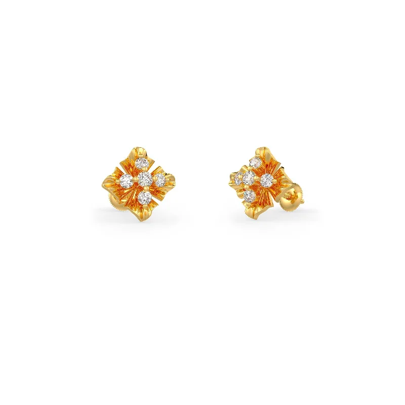 gold earrings for women-Primrose Earrings