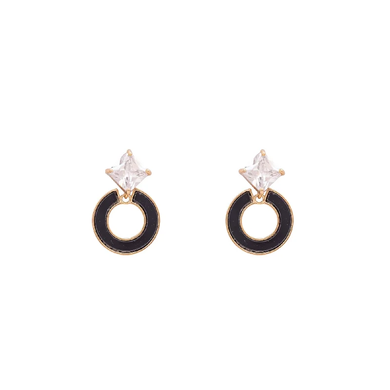 hoop earrings with diamonds for women-Earrings- J0598901