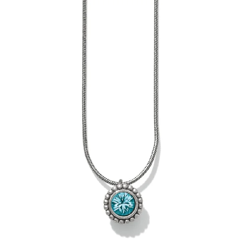 emerald necklaces for women-Brighton | Twinkle Crystal Pendant Necklace in Blue Zircon