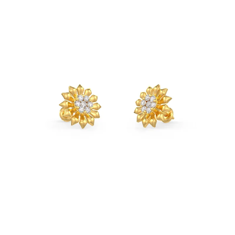 classic pearl earrings for women-Marigold Earrings