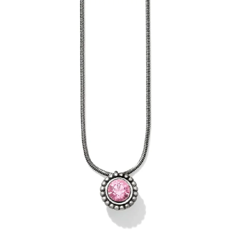 birthstone necklaces for women-Brighton | Twinkle Crystal Pendant Necklace in Rose