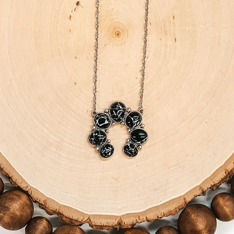 rose gold necklaces for women-Cow Town Necklace in Black