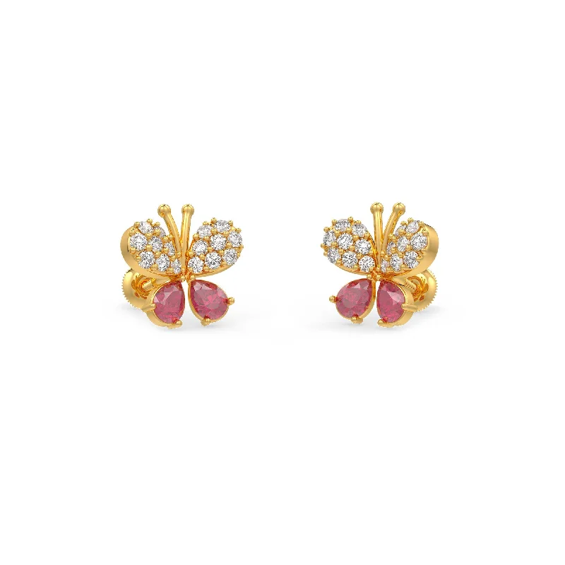 luxury gold earrings for women-Adora Butterfly Earrings