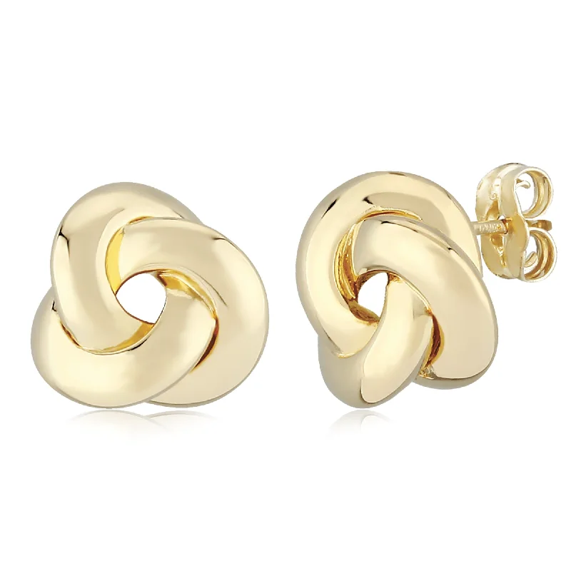 designer earrings for women-14KY Sm.. Knot Earrings