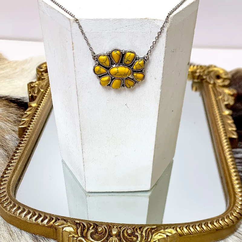 infinity heart necklaces for women-Mini Concho Necklace in Yellow