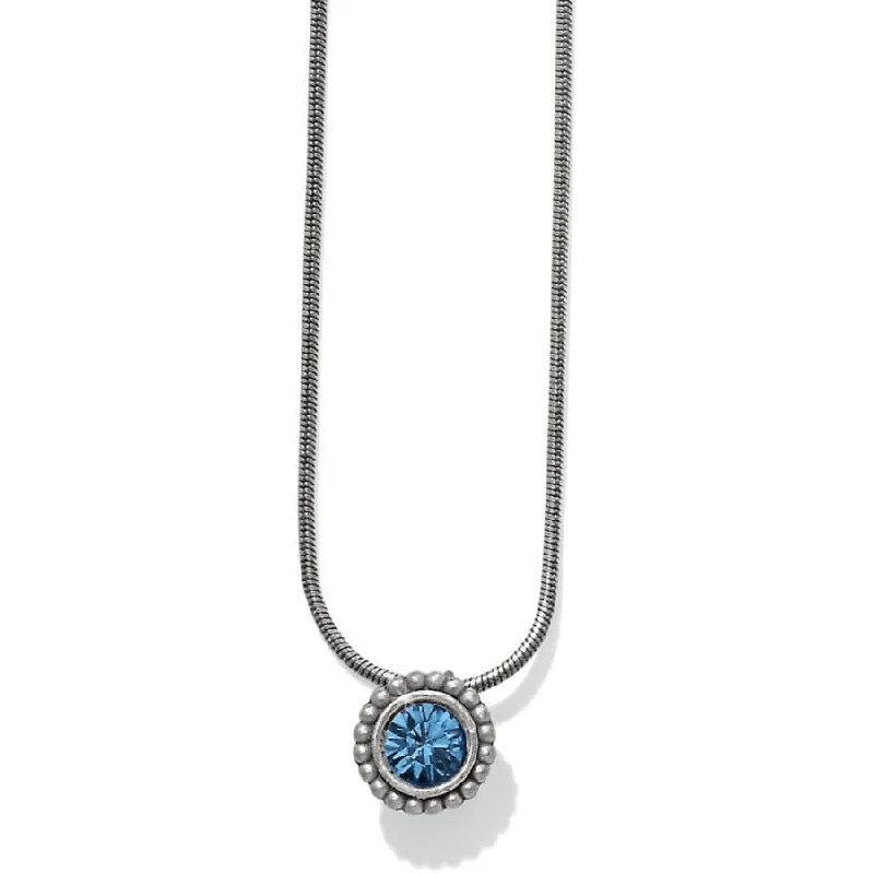 sapphire necklaces for women-Brighton | Twinkle Crystal Pendant Necklace in Sapphire