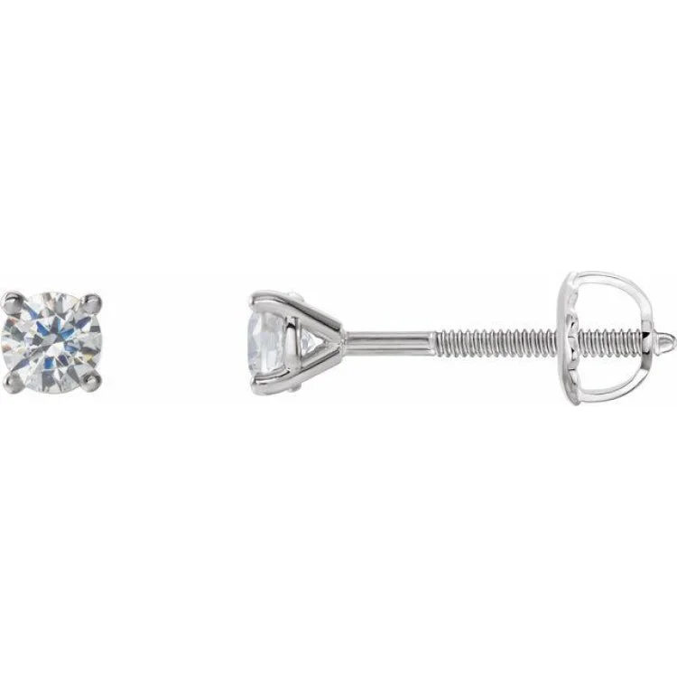 crystal drop earrings for women-14K White 1/5 CTW Natural Diamond Cocktail-Style Earrings