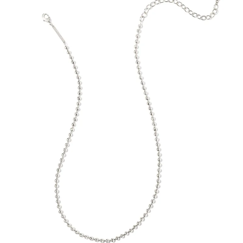 layered pearl necklaces for women-Kendra Scott | Oliver Silver Chain Necklace