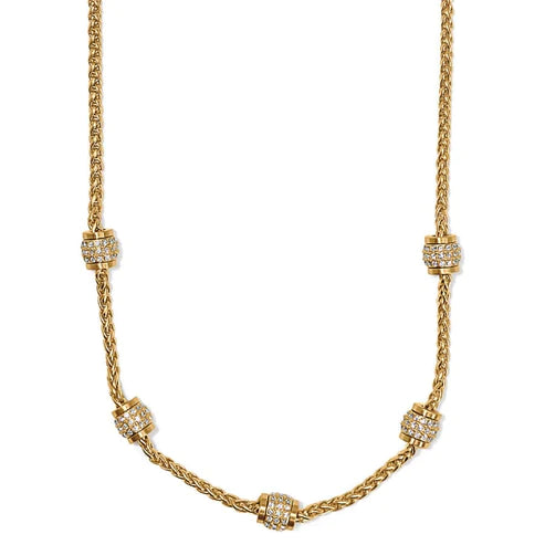 woven necklaces for women-Brighton | Meridian Petite Short Necklace in Gold Tone