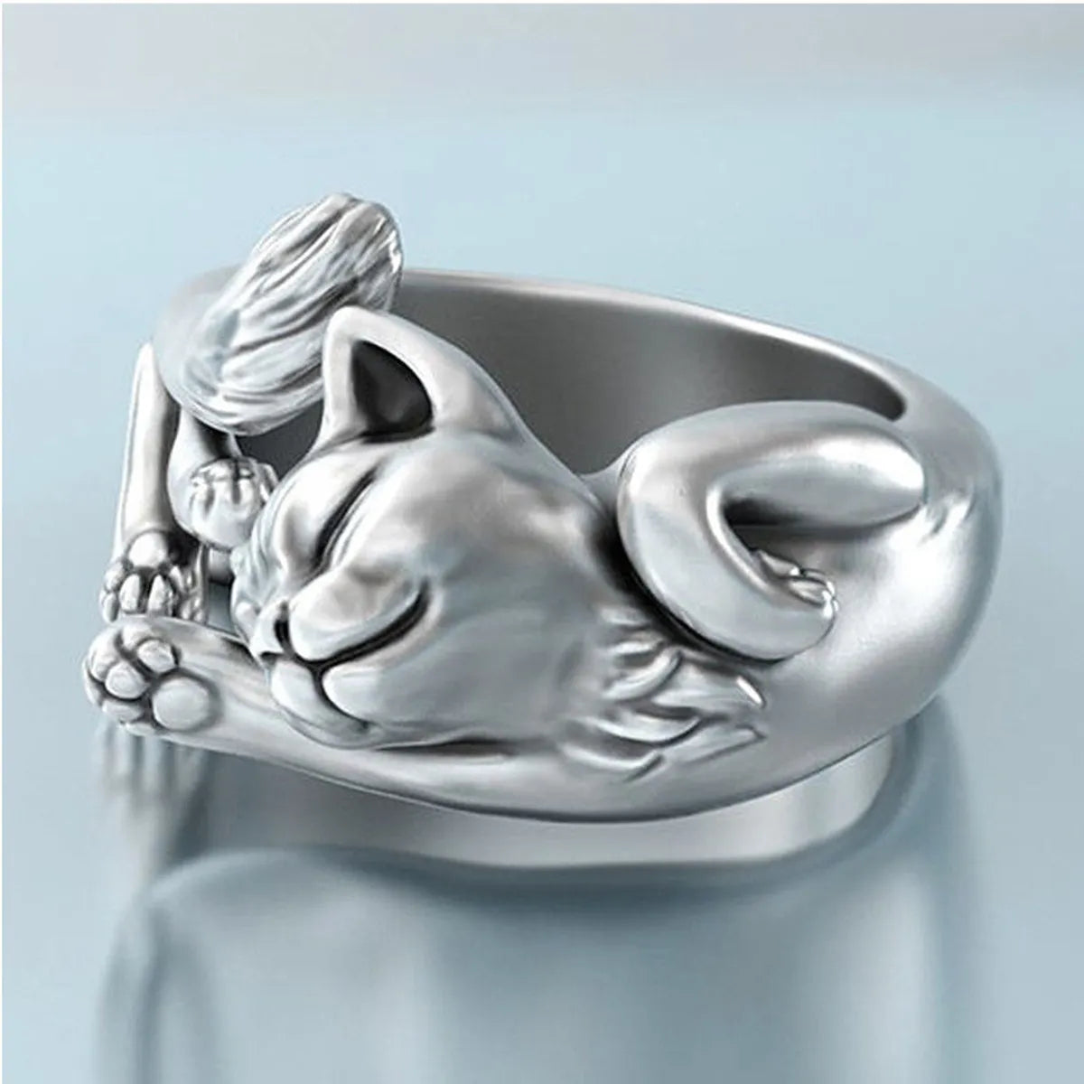 engraved rings for women-1 Piece Simple Style Animal Copper Plating Open Ring