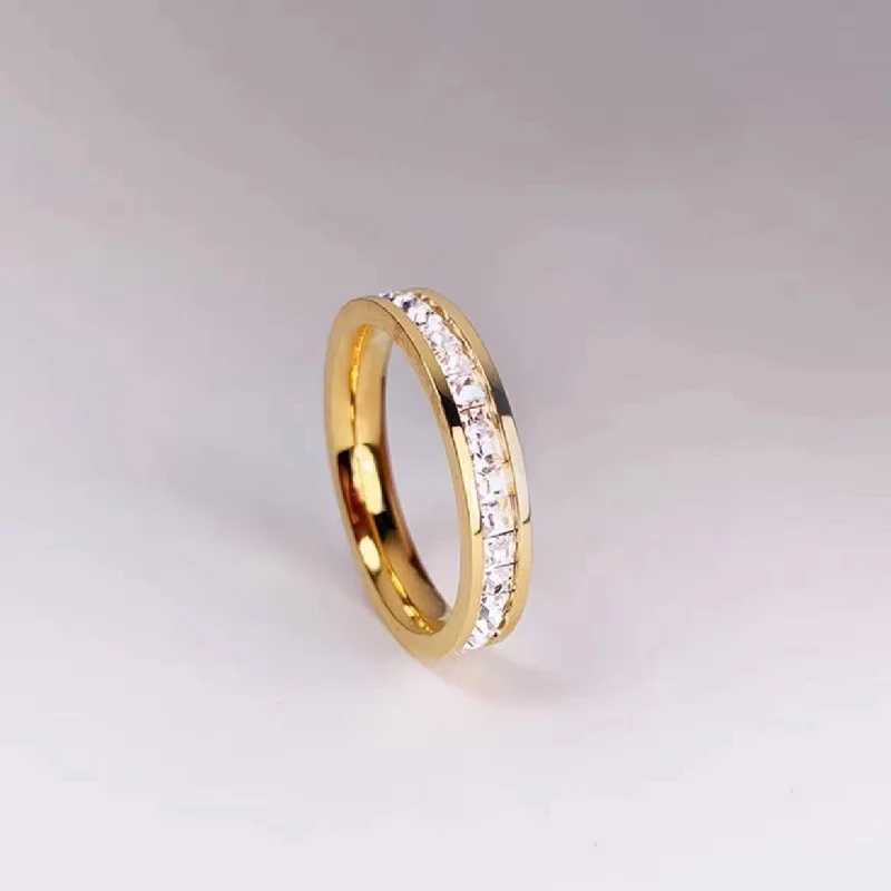 Jz010 Gold Single Row Diamond