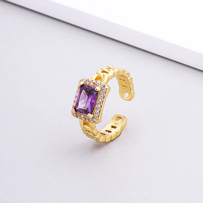 Purple Gold Ring D