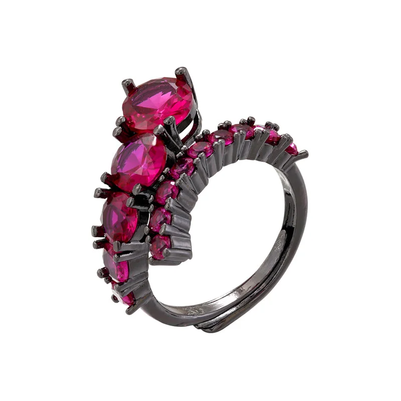 Gun Black Rose Red Diamond