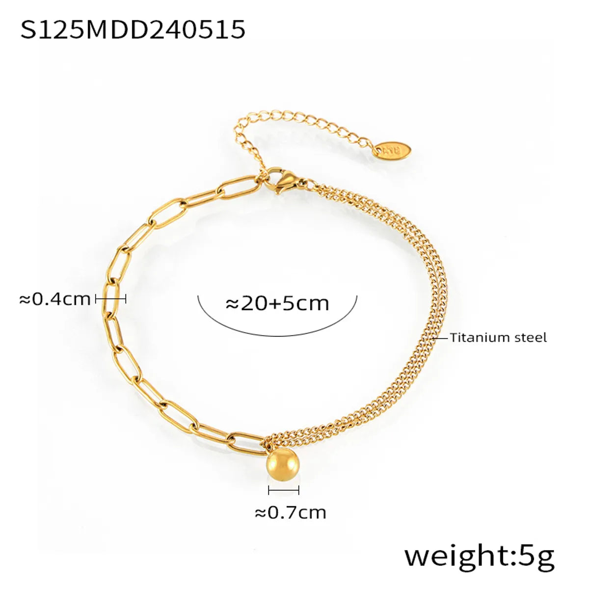 S125-Gold Anklet