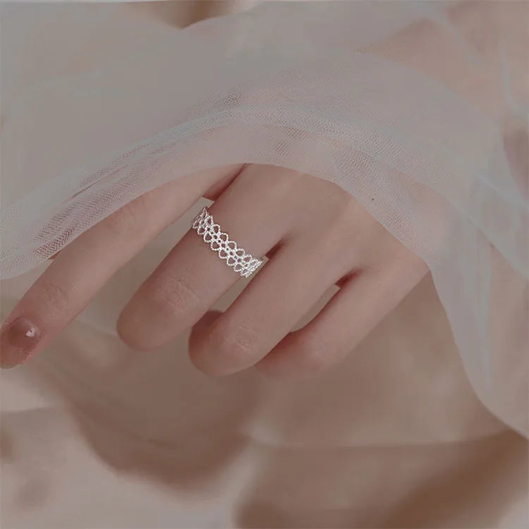 Lace Ring-Silver