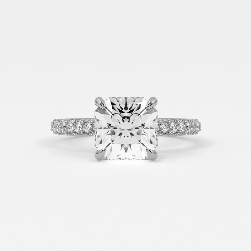 blue diamond engagement rings for women-Princess Cut Diamond Engagement Rings