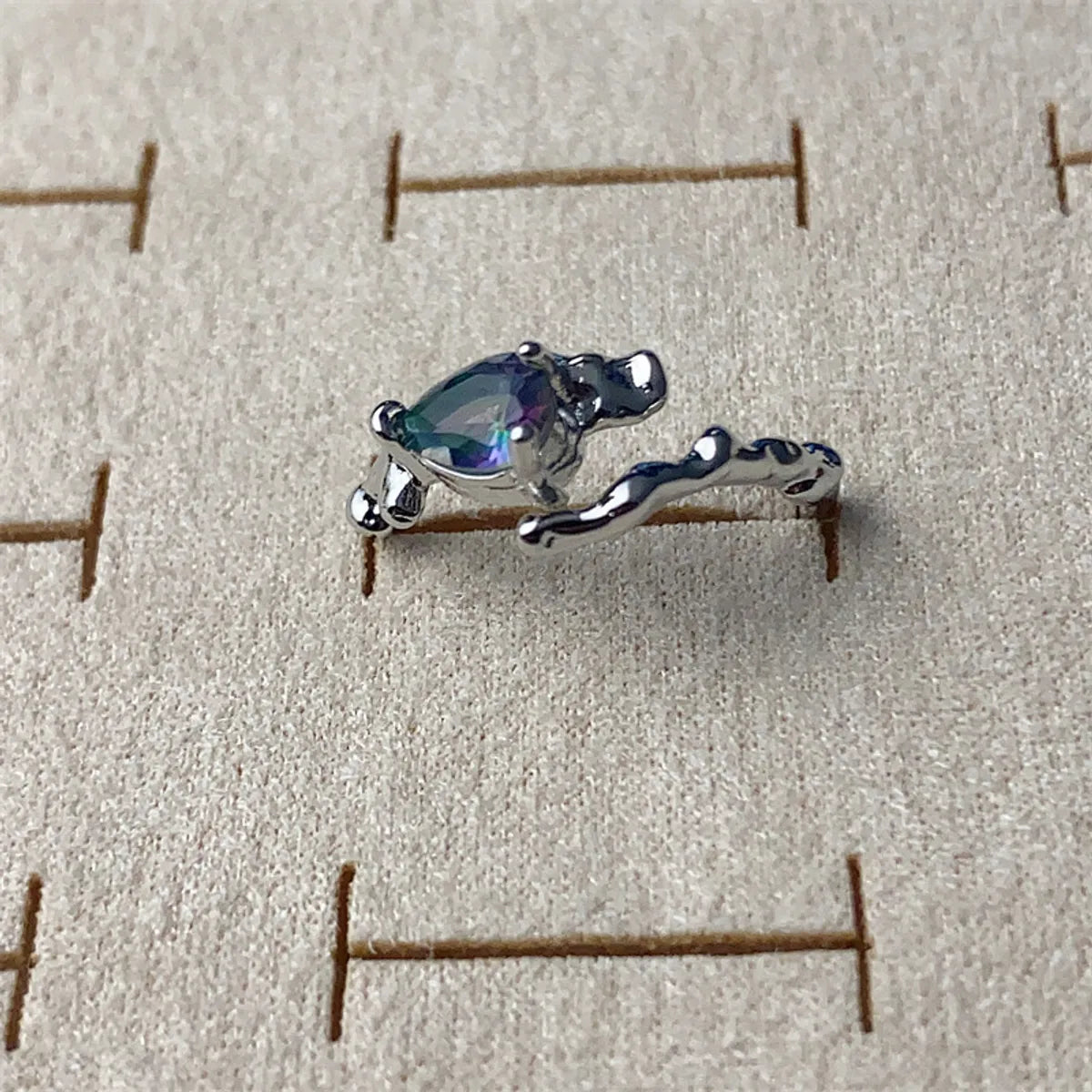 Jz0556 Irregular Zircon Ring