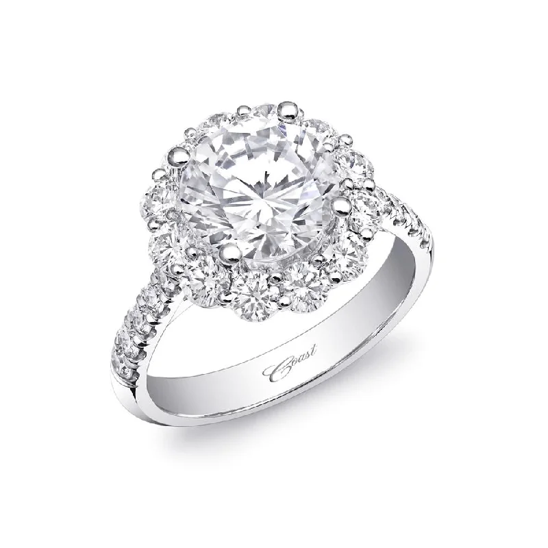 heart-shaped engagement rings for women-Engagement ring