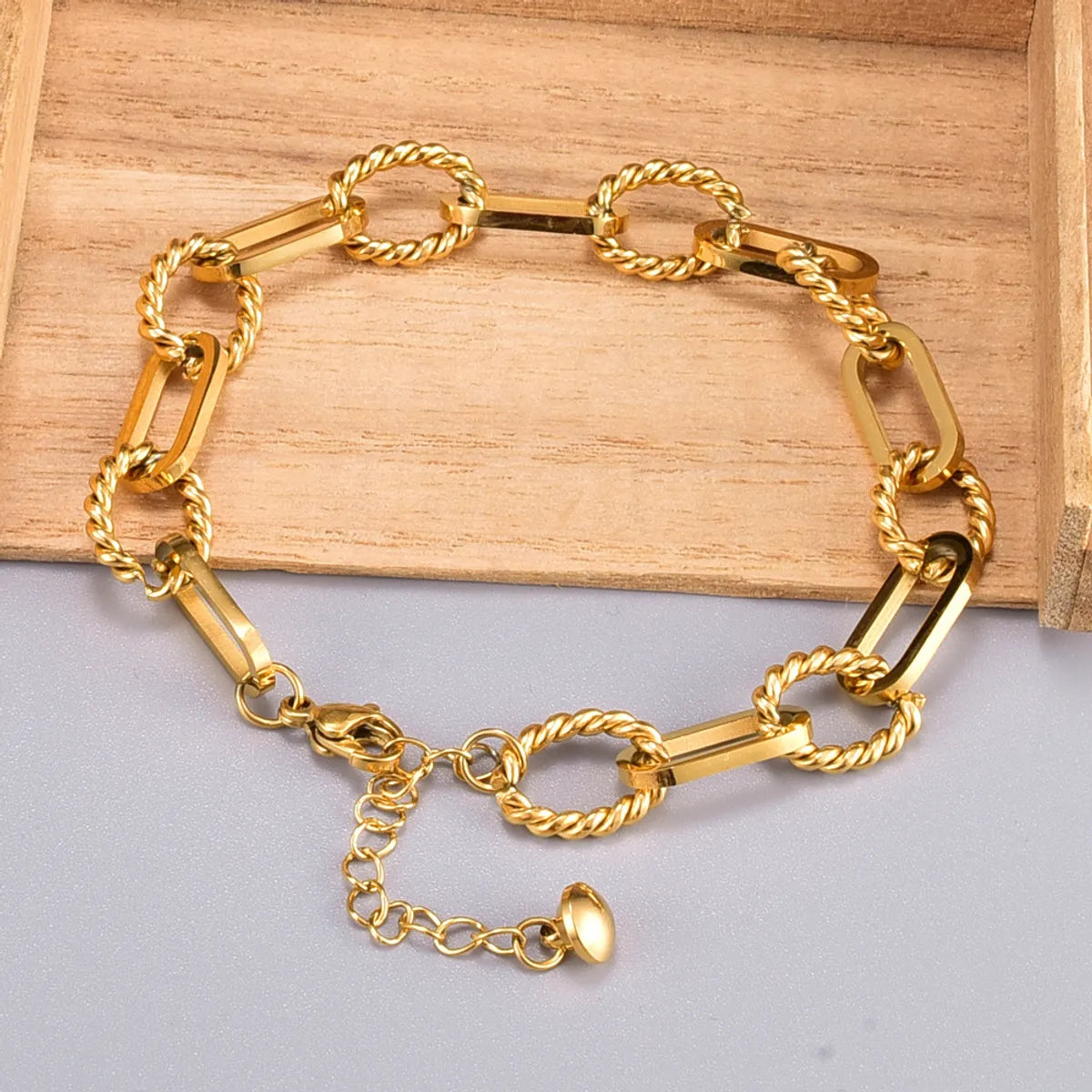 fashion anklet for women-Heart 304 Stainless Steel Titanium Steel 18K Gold Plated No Inlaid Anklet In Bulk