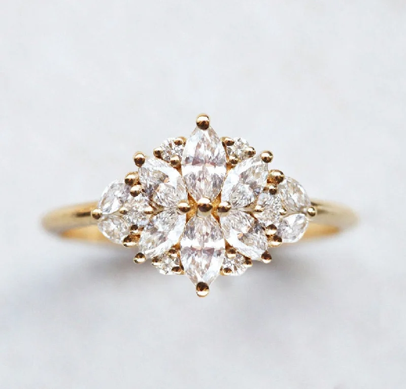 moissanite engagement rings for women-Beatrice Diamond Ring