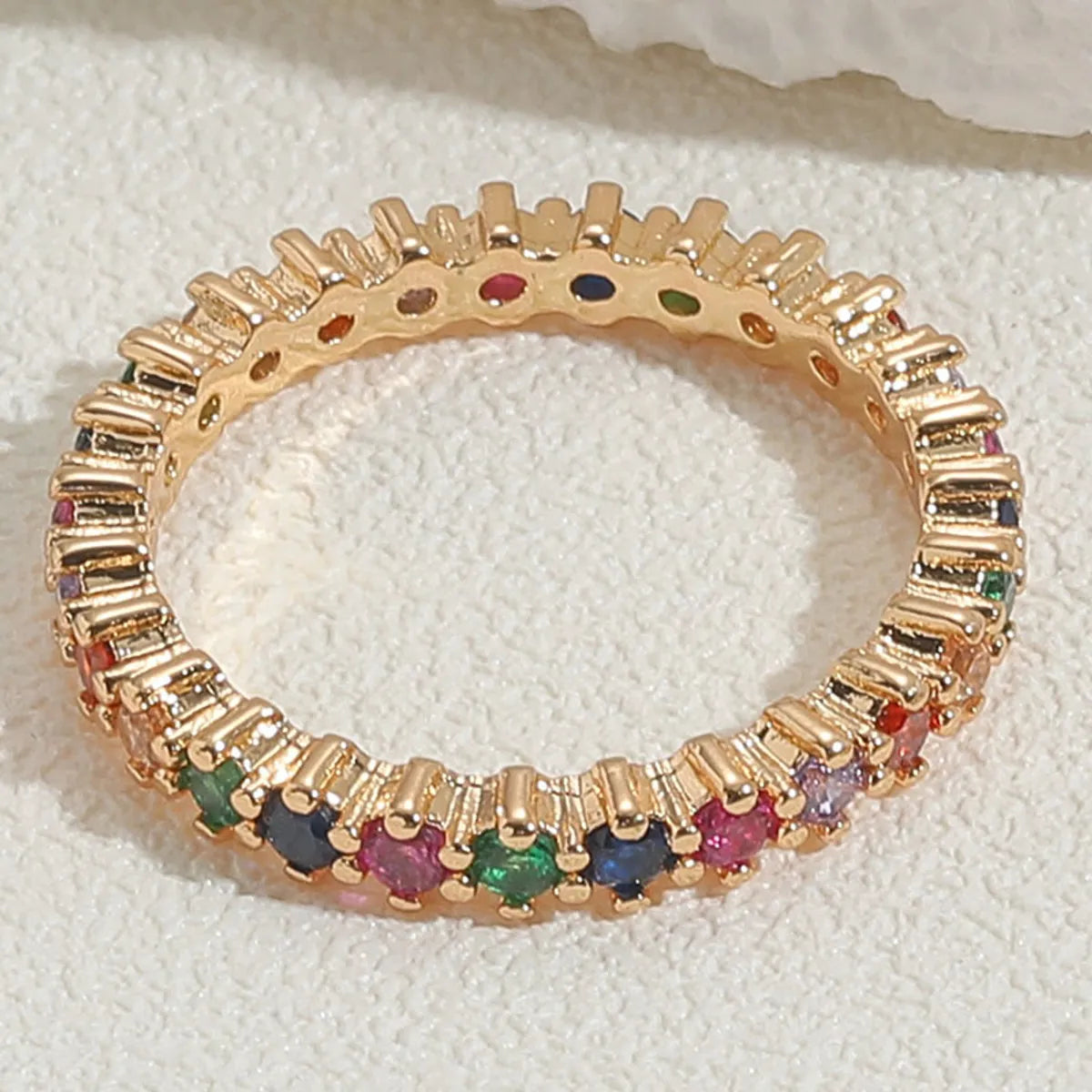 Color Zircon 14K Real Gold