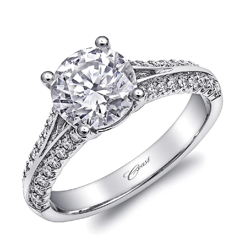 moissanite engagement rings for women-Engagement ring