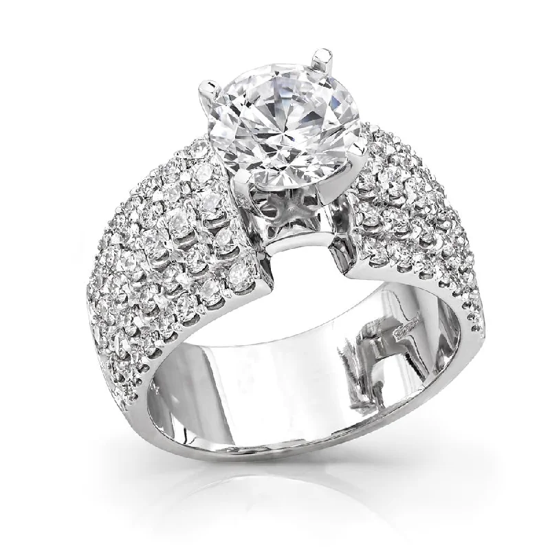 halo engagement rings for women-Engagement ring