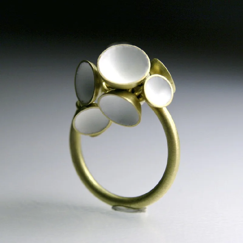 fine jewelry rings for women-Rattle Enamel Ring