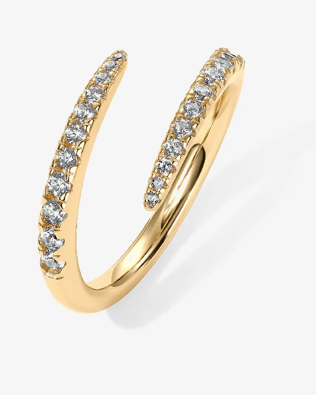 elegant rings for women-Vermeil Arya Ring