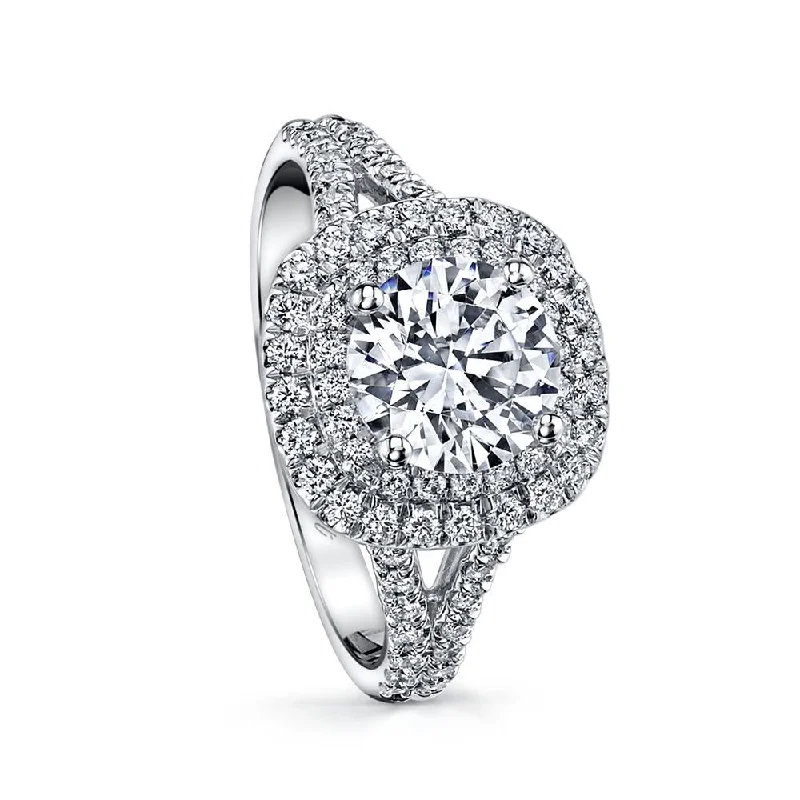 side-stone engagement rings for women-Engagement ring