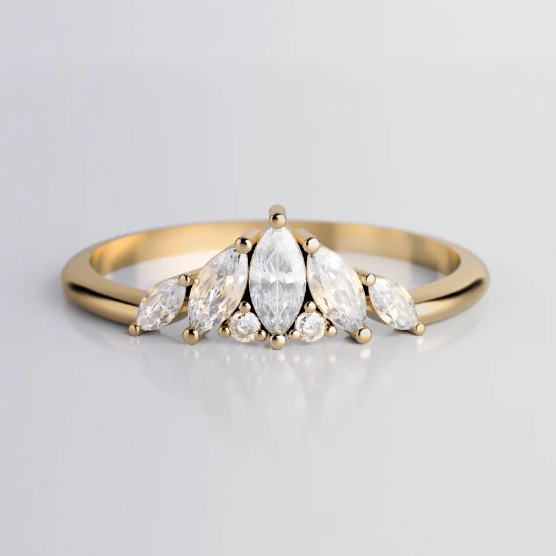 stackable wedding rings for women-Ice Berg Diamond Ring