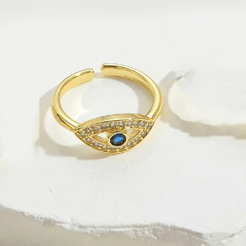 Sapphire Blue Zircon Ring