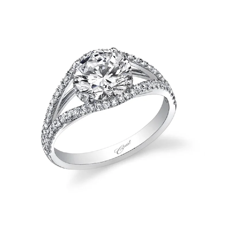 side stone diamond engagement rings for women-Engagement ring