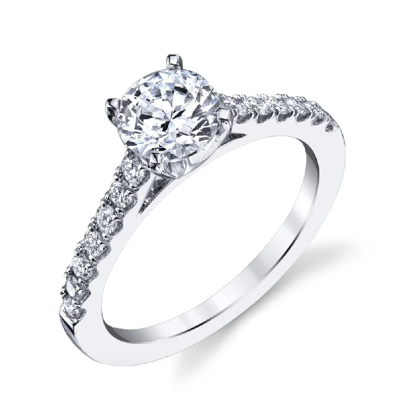 halo sapphire engagement rings for women-Engagement Ring