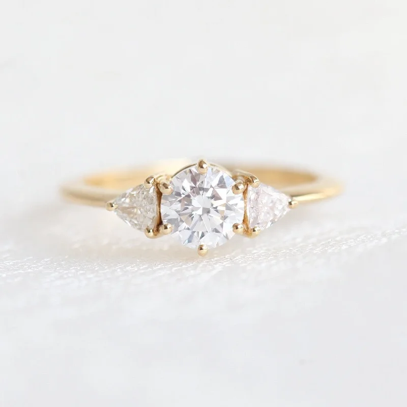 stackable wedding rings for women-Renée Diamond Ring