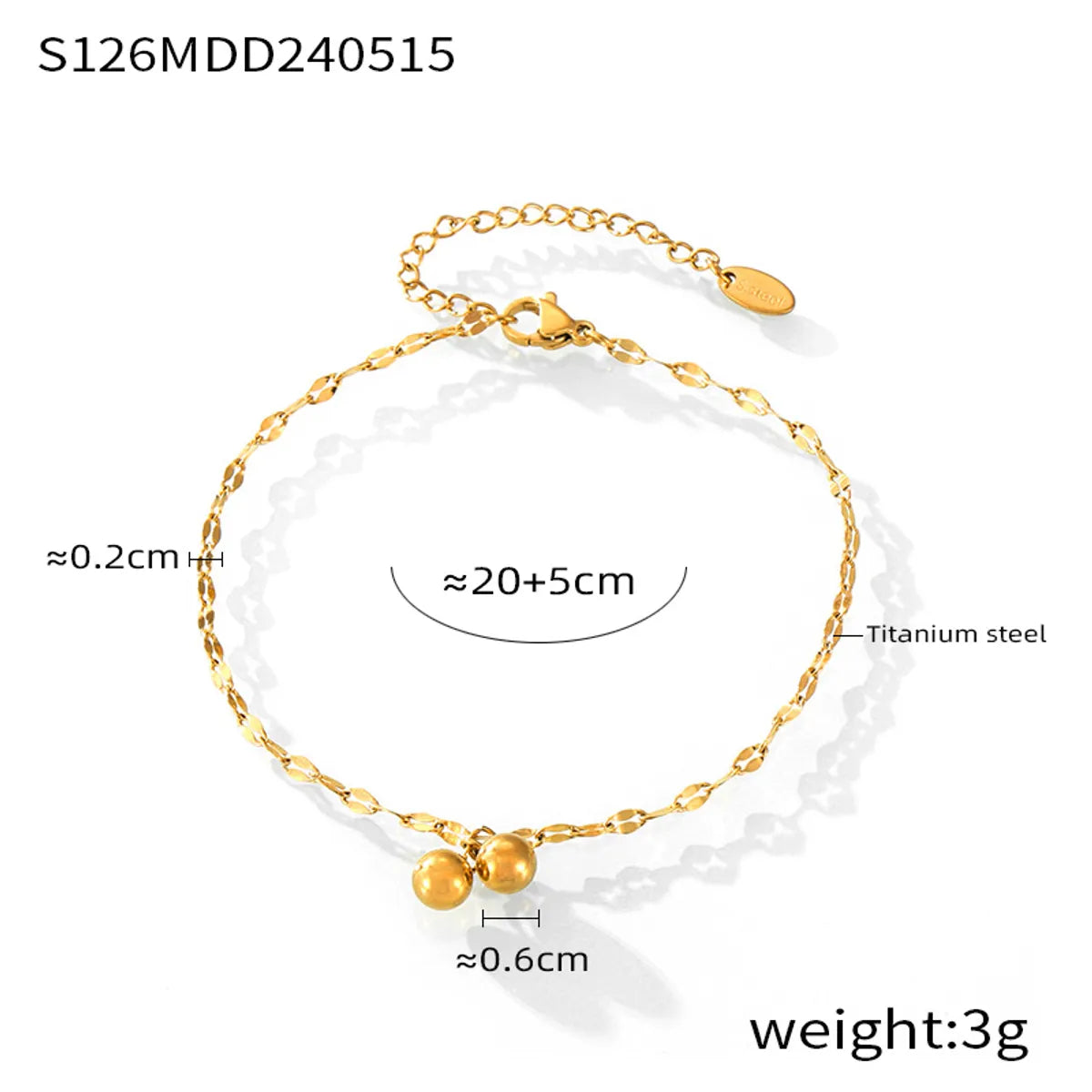 S126-Gold Anklet