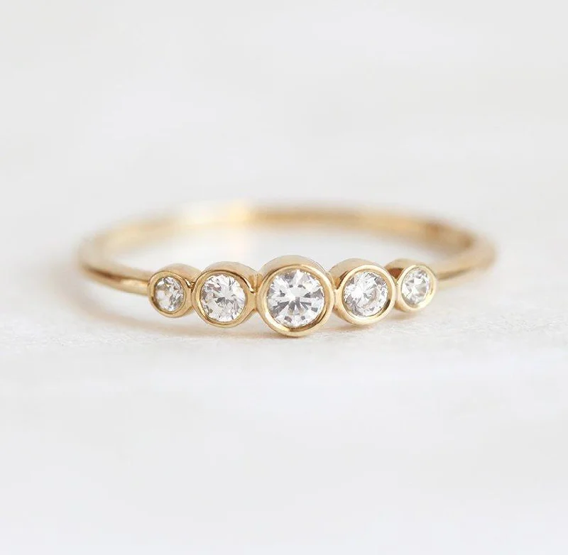 vintage halo engagement rings for women-Otty Diamond Ring