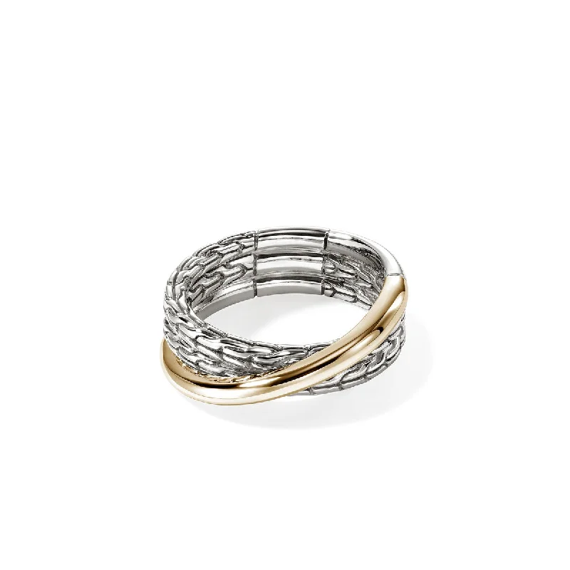 rose gold rings for women-John Hardy JH Essensials Crossover Ring