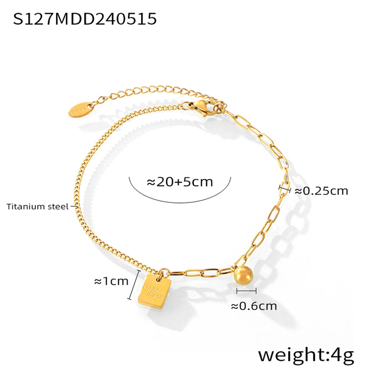 S127-Gold Anklet