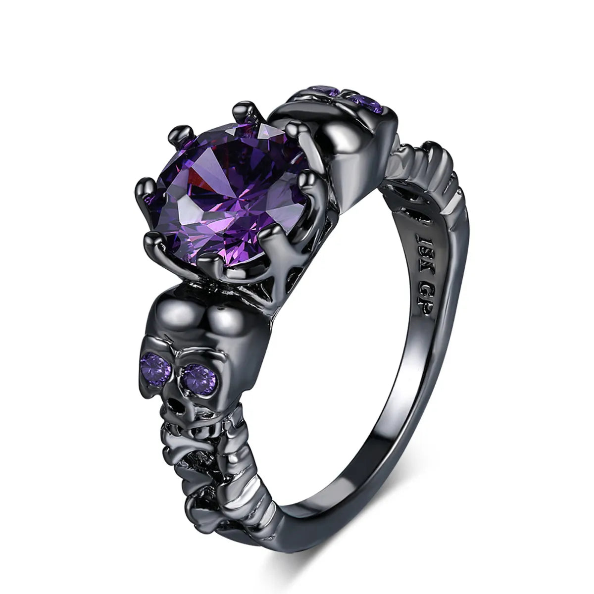 Black Gold Purple Stone