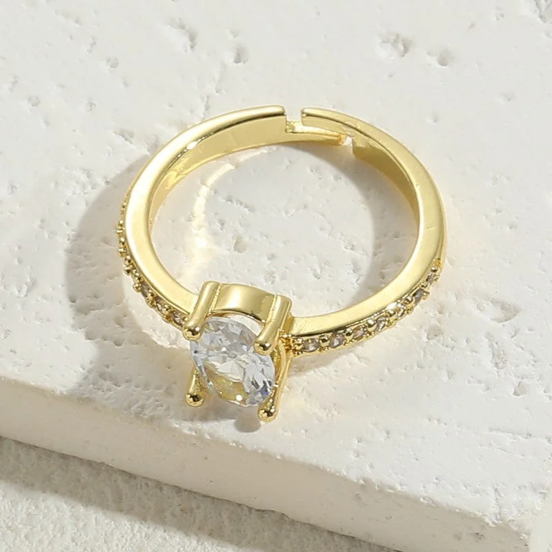 Oval 14K Real Gold